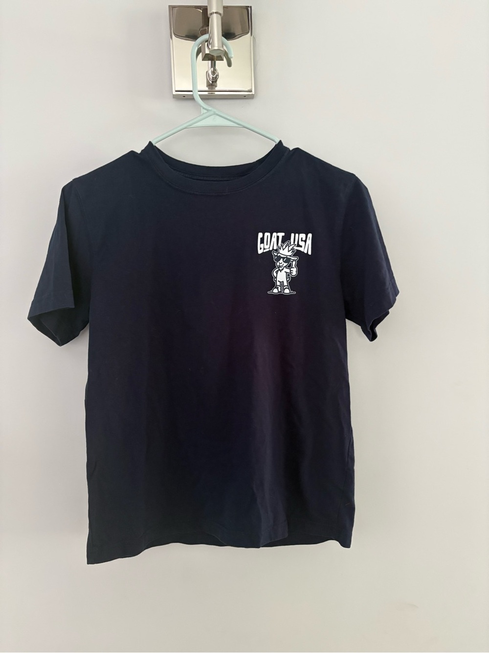 GOAT USA Navy Short-Sleeve Graphic Tee for Kids